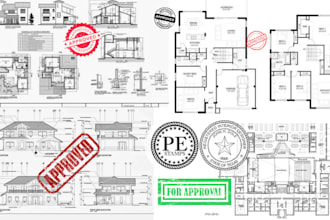 provide building permit drawing and state licensed pe stamp