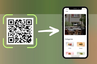create a qr menu website with dashboard for your cafes