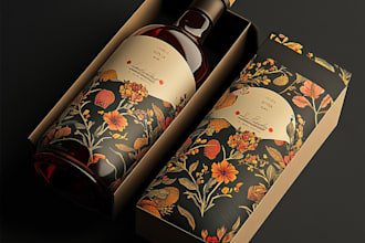 create a pixel perfect packaging box design with die cut