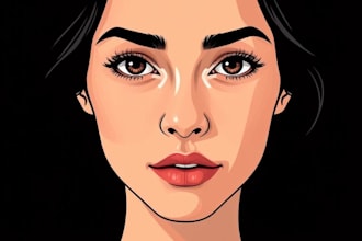 draw cartoon vector portrait from your photo