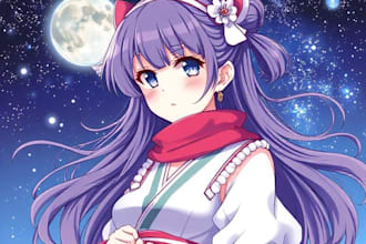 draw beautiful anime style, fanart, and original character