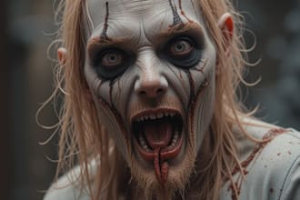 draw horror character art or horror art