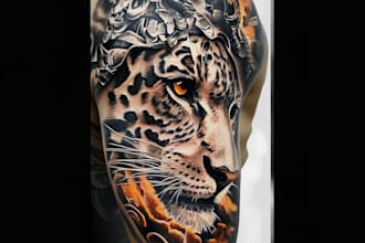 draw a full sleeve tattoo design unique modern