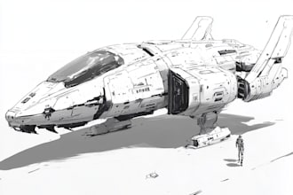 draw sci fi illustration and sci fi art
