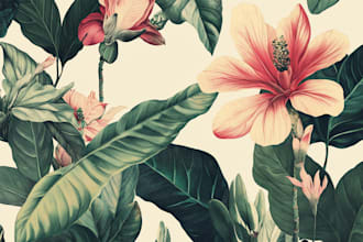 make botanical illustration art for you