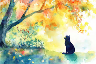 draw cute or chibi illustration with watercolour