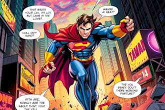 draw graphic novel comic  superhero comic comic page comic