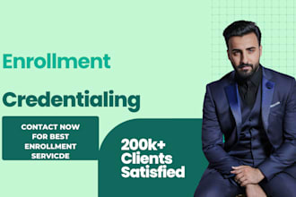 handle provider credentialing and insurance enrollment professionally