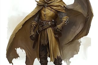 draw fantasy character creature for your dnd character