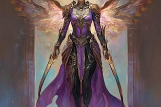 draw concept art of knights, medieval, dark fantasy warriors character