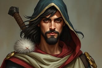 illustrate dnd character art and dnd character art