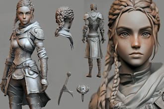 paint a realistic conceptual or fantasy digital portrait