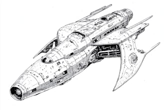 create a sci fi character and sci fi art