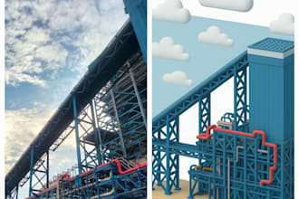 turn your photo into a 3d isometric illustration