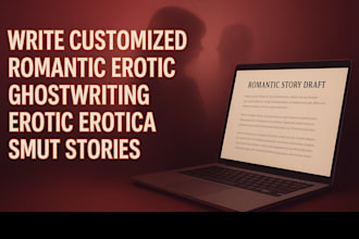 write customized romantic erotic ghostwriting erotic erotica smut stories