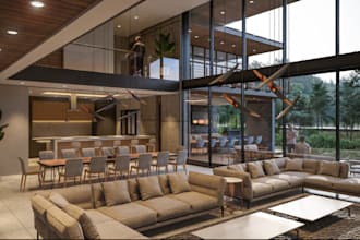 model 3d exterior designs, render facade exterior, frontyard elevation,cgi image