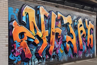 do illustration street art graffiti, abstract with my style