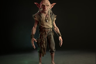 3d humaniod avatar,goblin monster,blender nsfw character,fbx to vrml,obs,ue5 rig