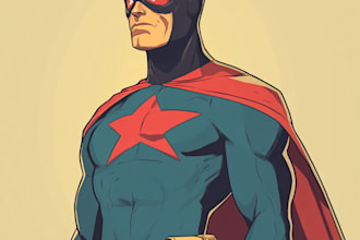 design original superhero character