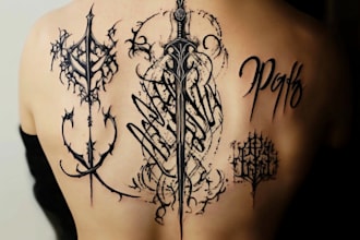not design an average calligraphy tattoo