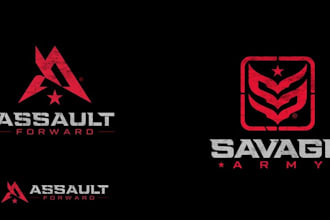 design modern and bold military tactics logo