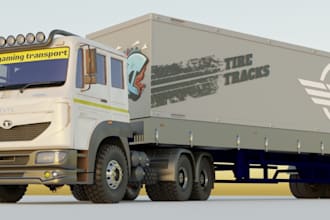 design 3d fivem car, delivery trucks, cgi animation, handling meta setup, wheel