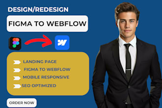 design, redesign, update or fix webflow website, convert your figma to webflow