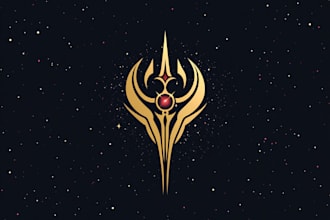 design awesome rpg fantasy or sci fi logo
