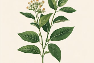 do a botanical watercolor illustration, floral drawing