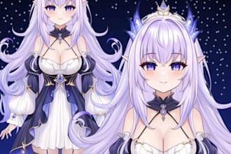 create quality live2d vtuber or pngtuber model with pro rigging for your stream
