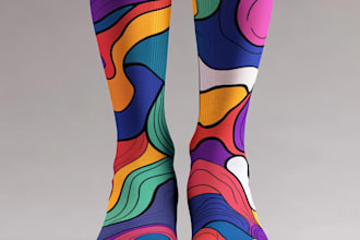 design custom and unique socks design