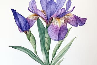 paint watercolor botanical illustrations