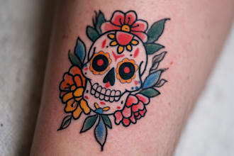 do traditional old school tattoo design