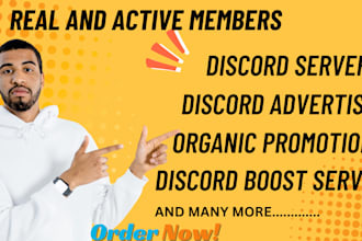 grow advertise and boost your discord server organic growth to get real member