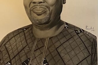 draw pencil portrait from photo