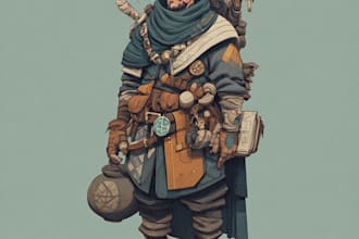 draw your dnd character art
