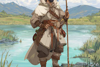 draw your original and dnd character art with my art style