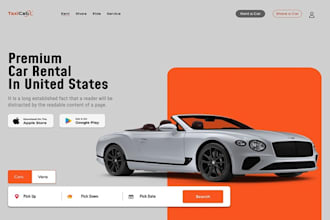 design car dealership website, car rental website automotive dealership website