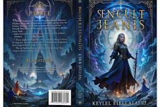 create captivating book cover for fiction genres