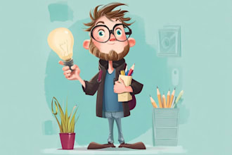 create illustration cartoon character or mascot