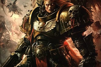 design unique warhammer 40k character for your project