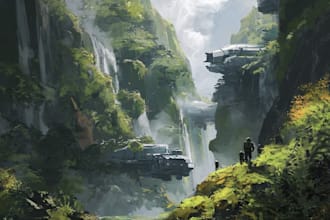 create stunning environment concept art