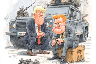 draw satire, editorial or political cartoons for you