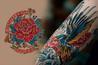 make a traditional japanese irezumi tattoo