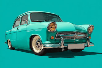 draw vector art any vehicle from your image