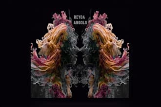 design and animate abstract album cover art
