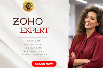 personalize zoho CRM, zoho one, zoho forms, and zoho campaigns