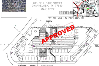draft site plan permit application using google maps