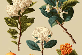 make your flowers fruits vegetable and botanical plants for you