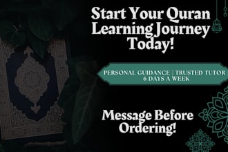 teach quran with tajweed, hifz, and islamic studies